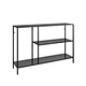 Metal Console Table with 3 Tier Storage Rack
